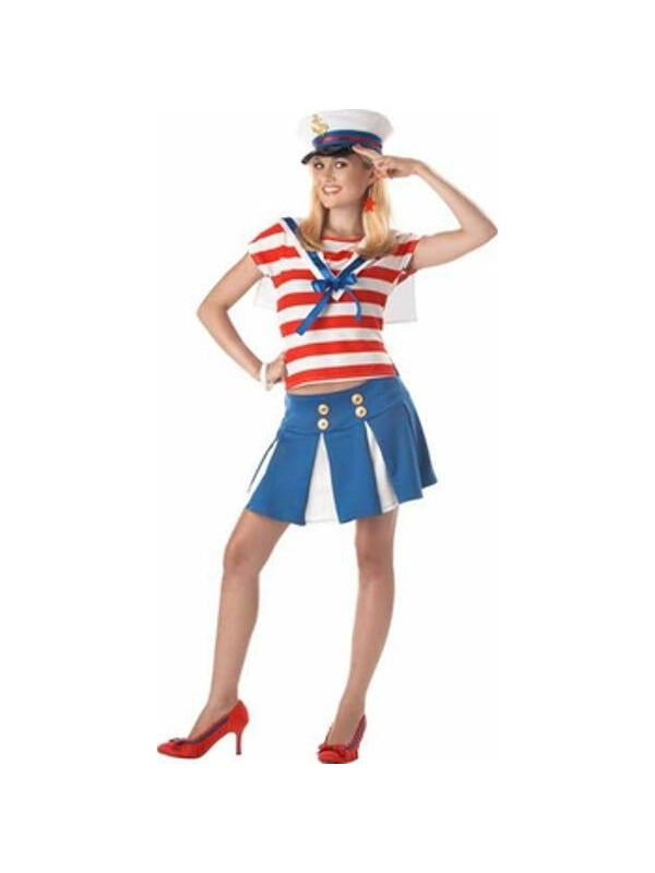 Women's Sailor Girl Halloween Costume (Junior Sizes)