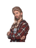 Men's Retro Blonde Mullet Halloween Costume Wig