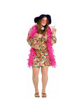 Adult Plus Size Psychedelic Dress Costume