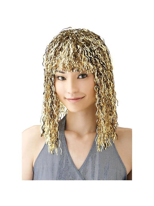 Gold Tinsel Wig