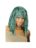 Green Tinsel Wig