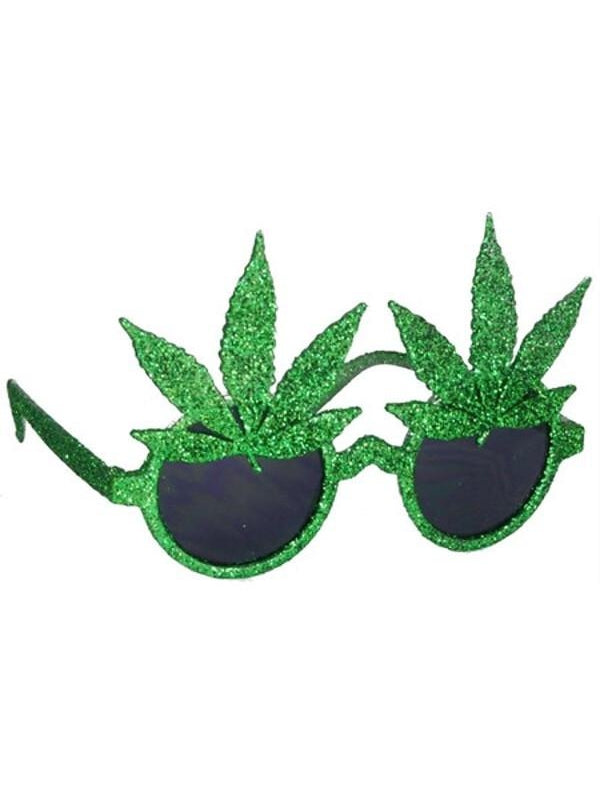Glitter Pot Leaf Glasses