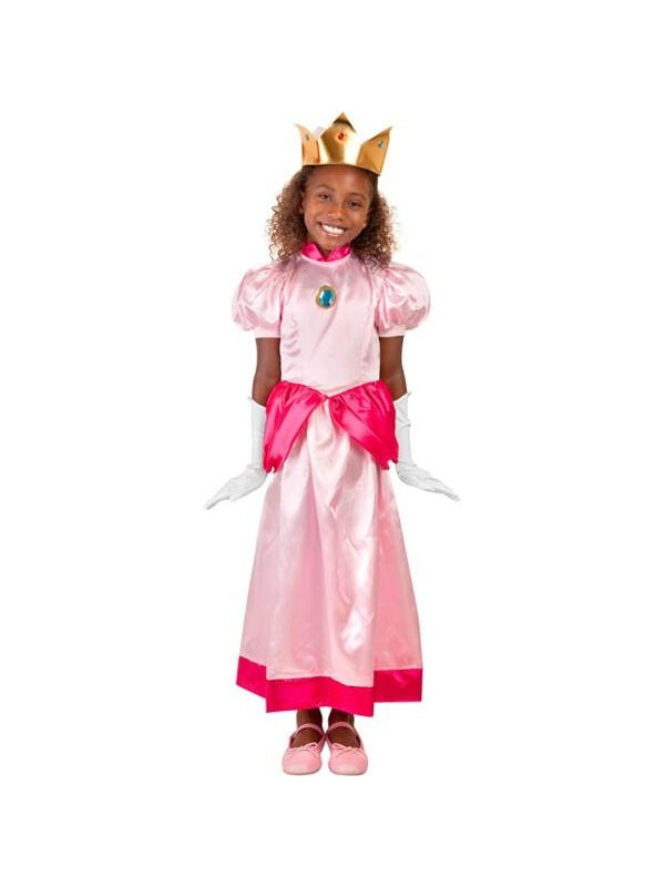Retro Plumber-Inspired Princess Child Costume, Halloween