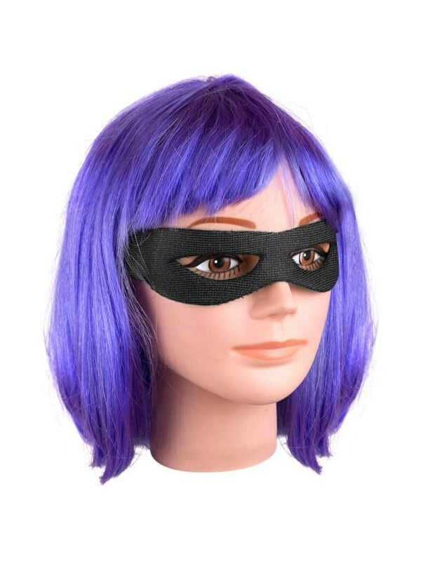 Hit Girl Wig & Eye Patch