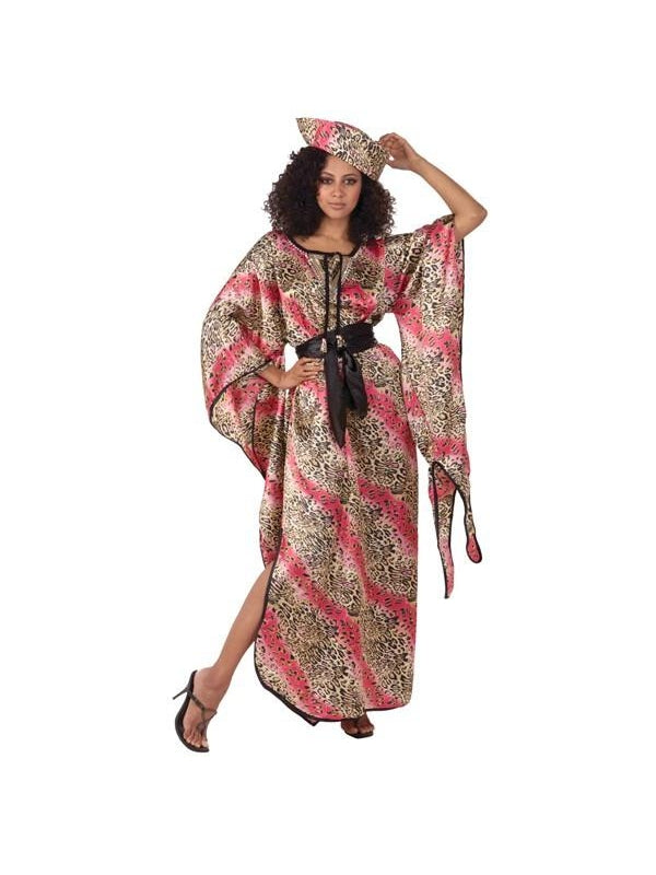 Women's Wild Leopard Print Kaftan Halloween Costume