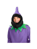 Adult Purple Elf Hat And Beard Set