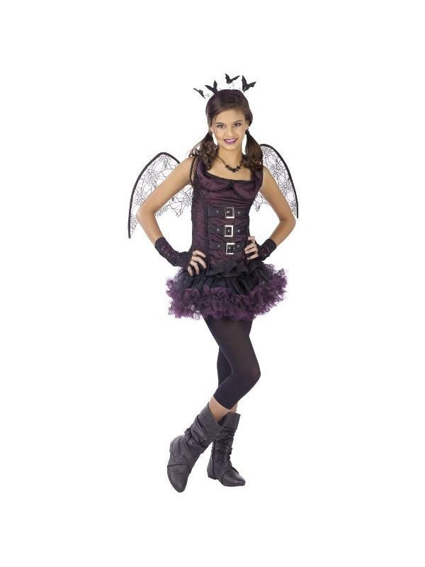 Women's Night Wing Bat Halloween Costume (Junior Sizes)