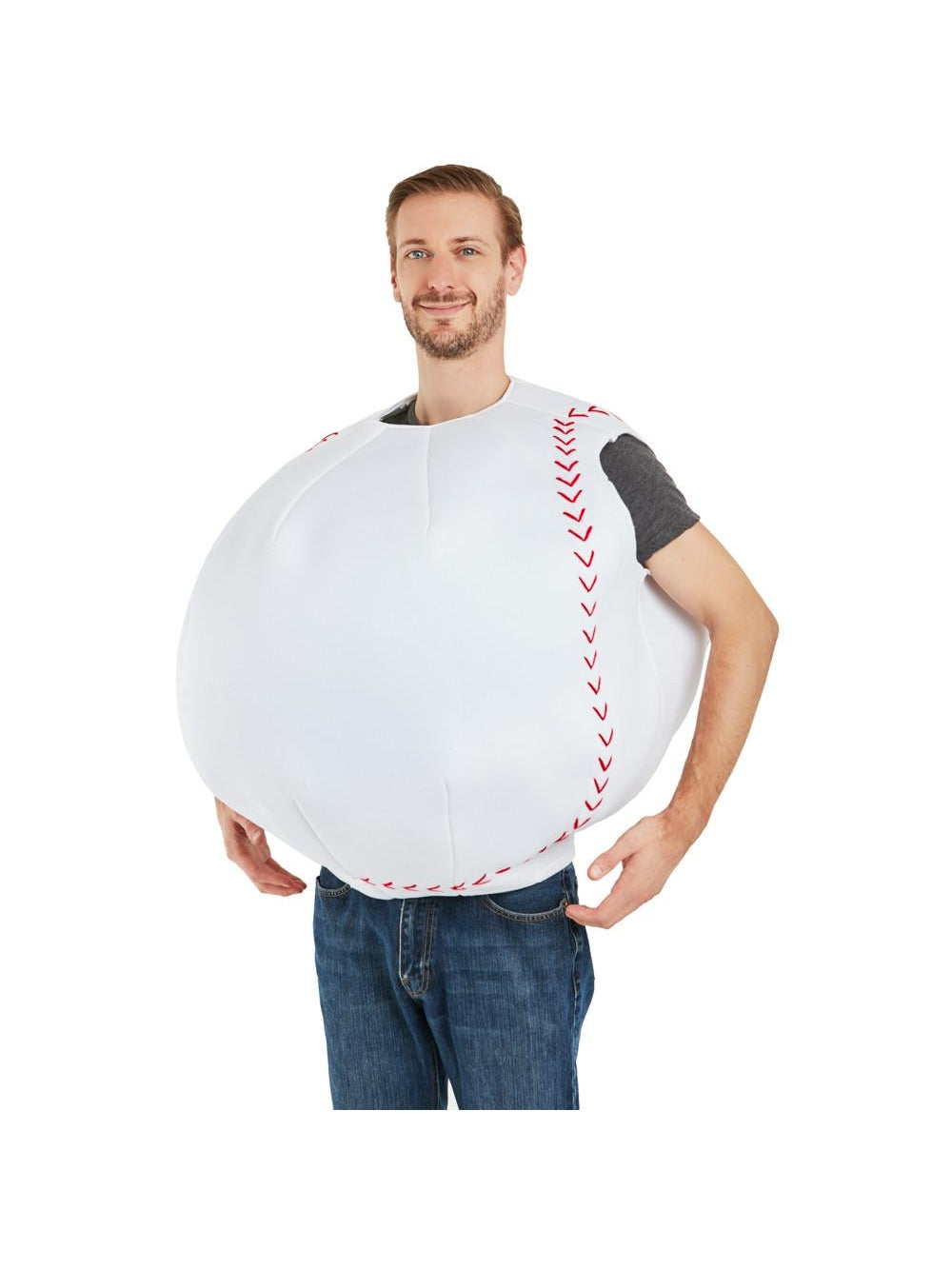 Funny, 3D Baseball Adult Costume, Halloween
