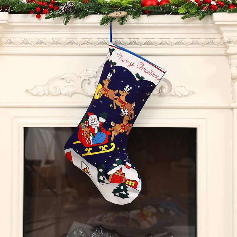 Christmas decorations, Christmas socks, pendants, gift bags, candy bags, holiday decorations, and dressing supplies