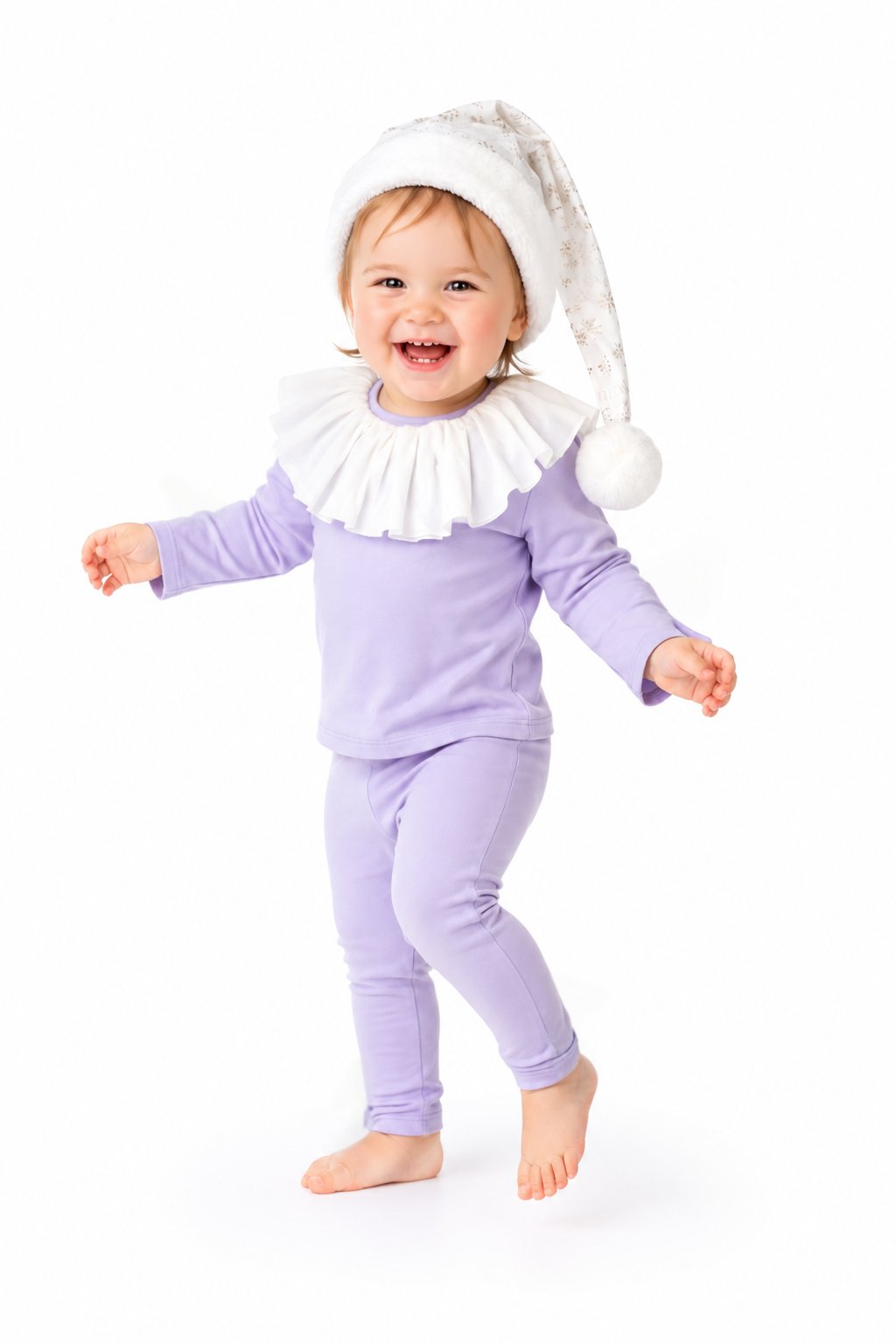 Pastel Purple Elf Costume for Kids – Holiday Christmas Outfit