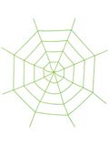 Creepy Crawly Stretchy Fabric Spider Web