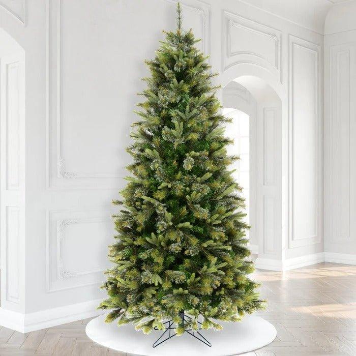 8.5 ft Cashmere Slim Artificial Christmas Tree, Unlit or Warm White LED