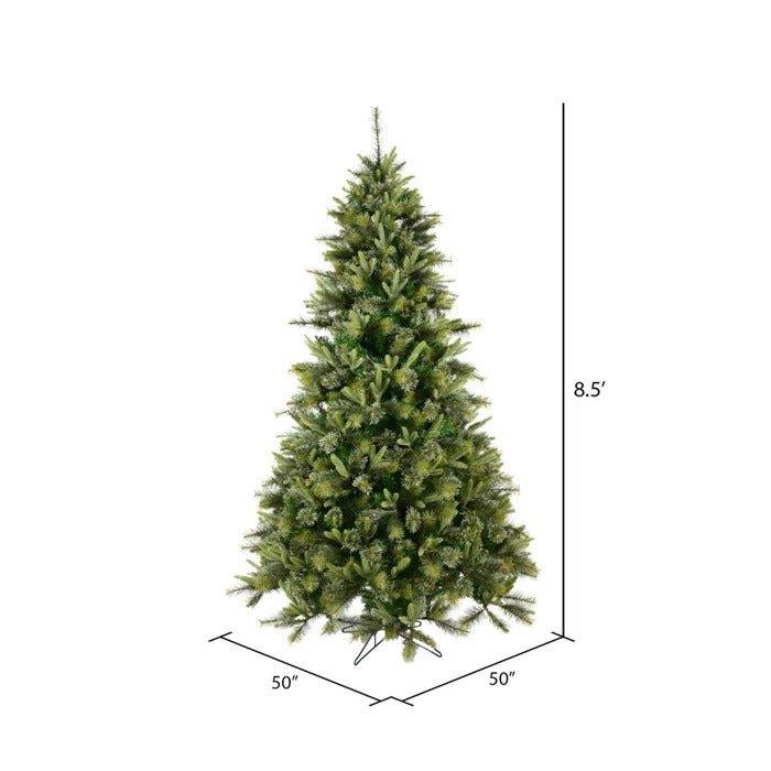 8.5 ft Cashmere Slim Artificial Christmas Tree, Unlit or Warm White LED