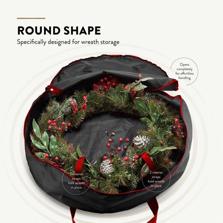 Christmas 2 Piece Wreath Storage Set, Durable Tear-Proof Bags
