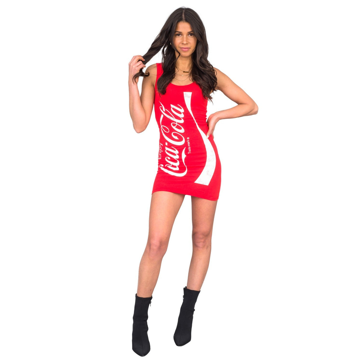 Coke Coca-Cola Tunic Tank Juniors/Women's Halloween Cosplay Tank Top Dress