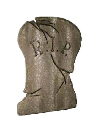 Cracked & Weathered Halloween Tombstone