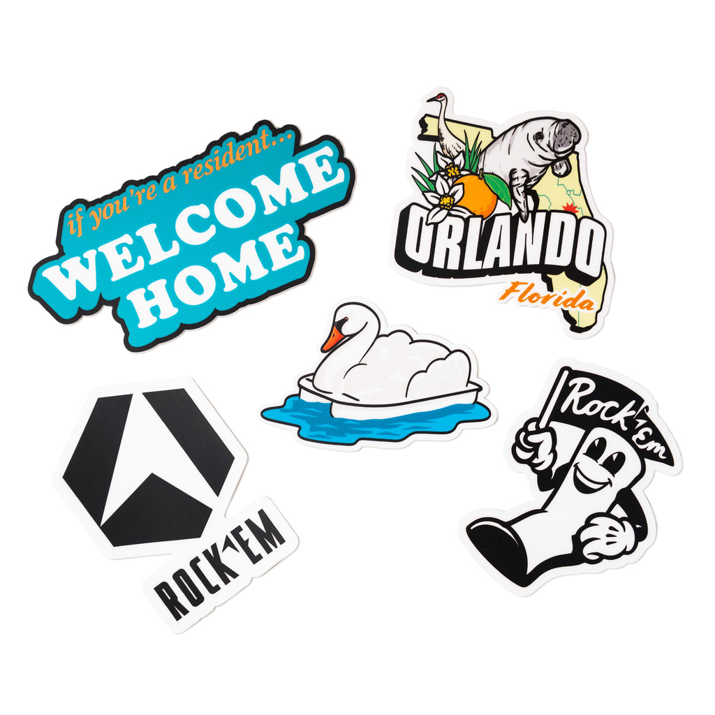Rock 'Em Travel Stickers
