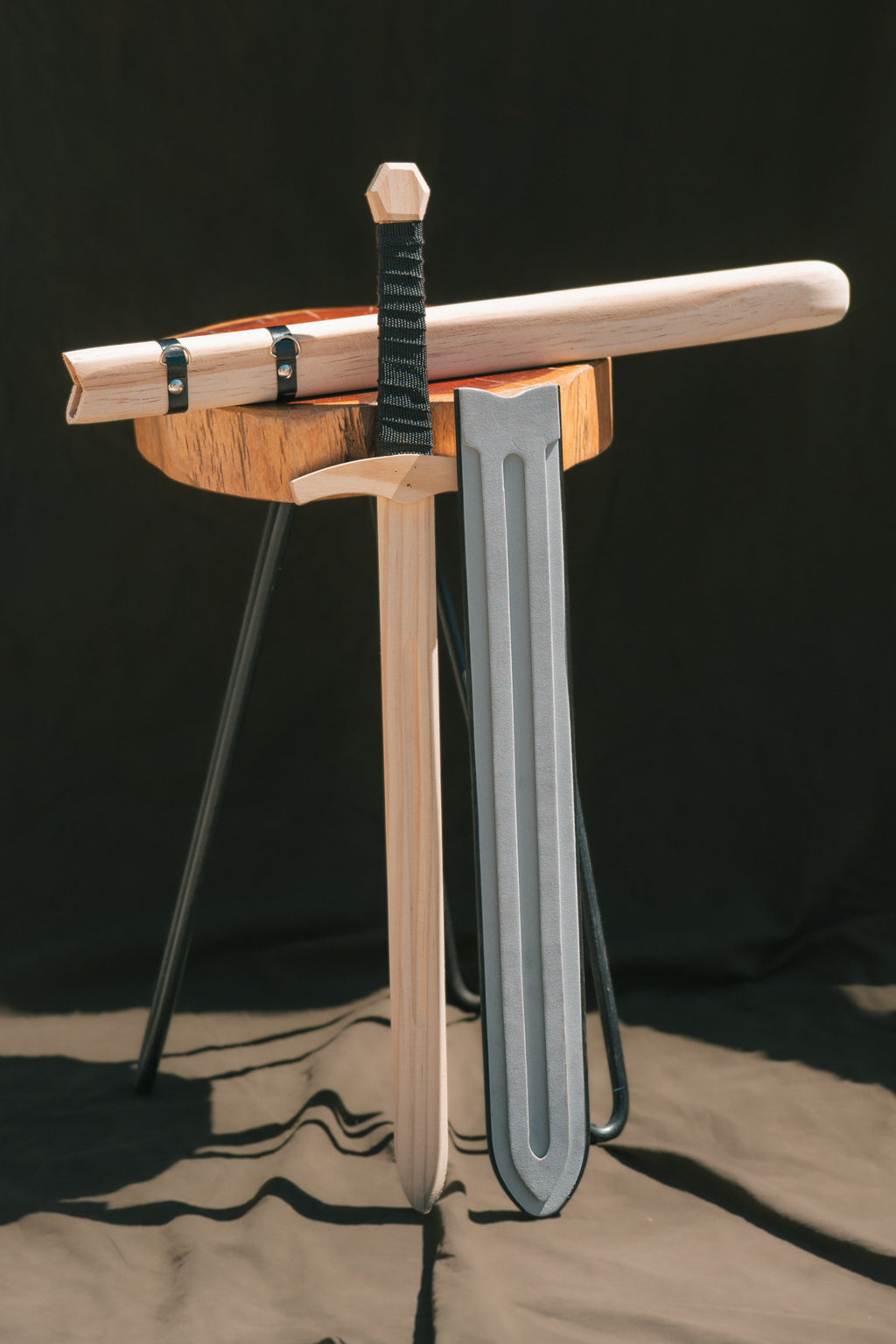 Wooden Toy Sword with EVA Foam Sparring Cover and Sheath | DIY Craft Project