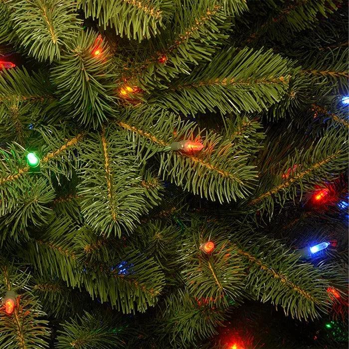 4.5 ft Downswept Douglas Fir Pre-Lit Christmas Tree, Multicolor Lights
