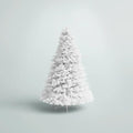 7.5 ft White Dunhill Fir Pre-Lit Artificial Christmas Tree
