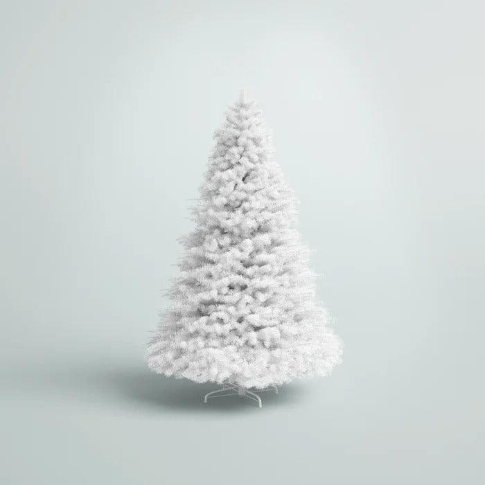 7.5 ft White Dunhill Fir Pre-Lit Artificial Christmas Tree