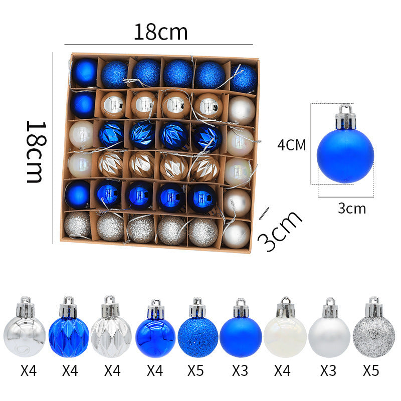 Christmas balls Christmas gifts decorations a variety of mixed 36PCS