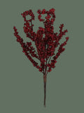 16"L Red Berry Bush