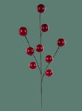 33"L Giant Shiny Red Berry Spray