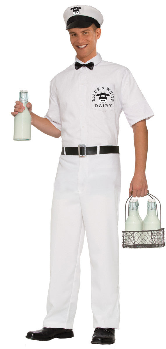 50s Milkman Adult Costume