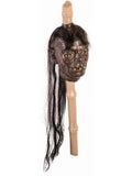 Shrunken Head on a Stick Novelty Prop