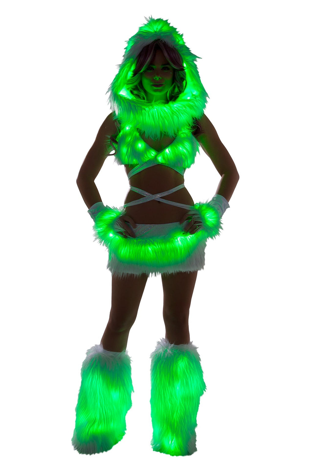 GlowFur Illuminated Light-Up Legwarmers