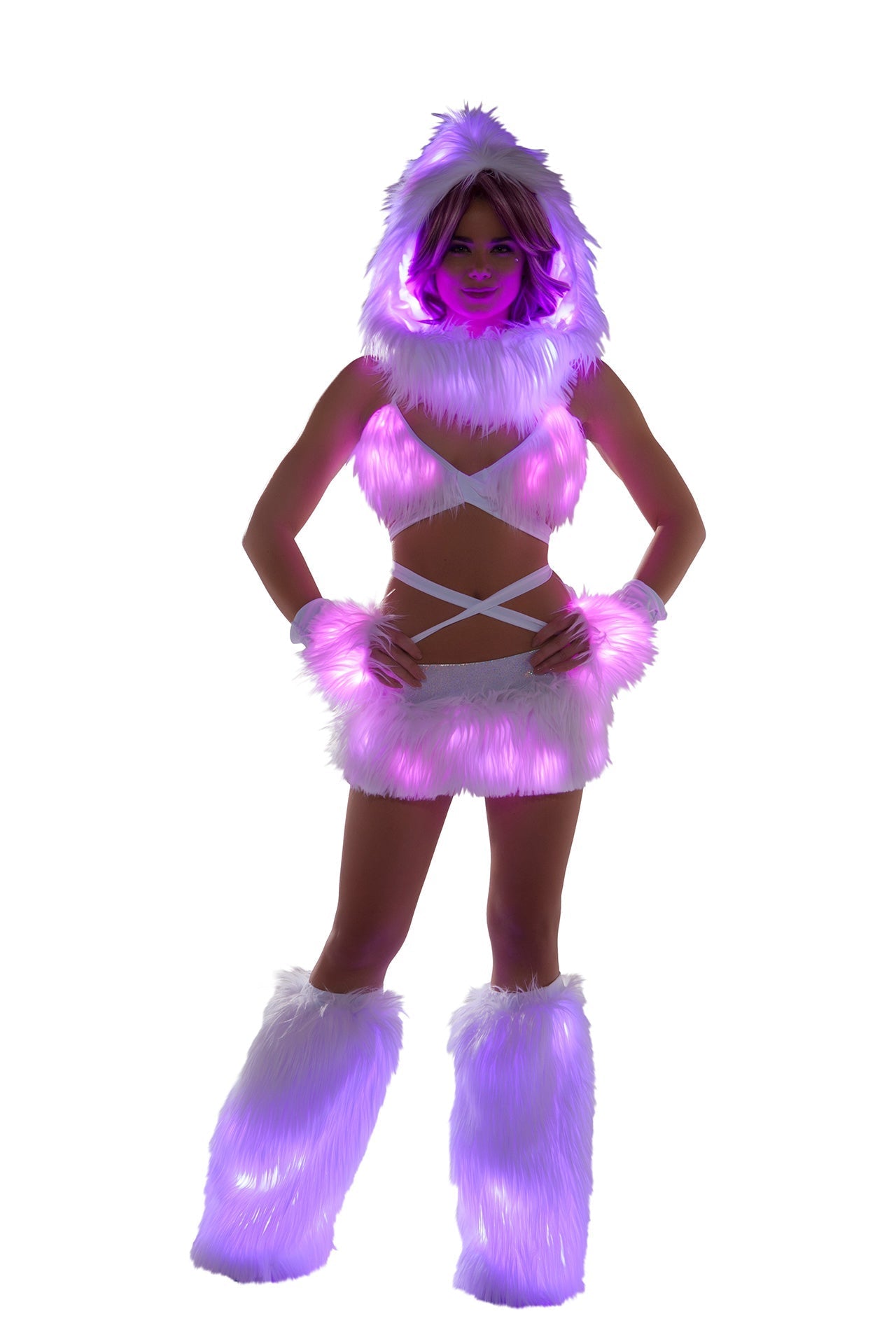 GlowFur Illuminated Light-Up Legwarmers