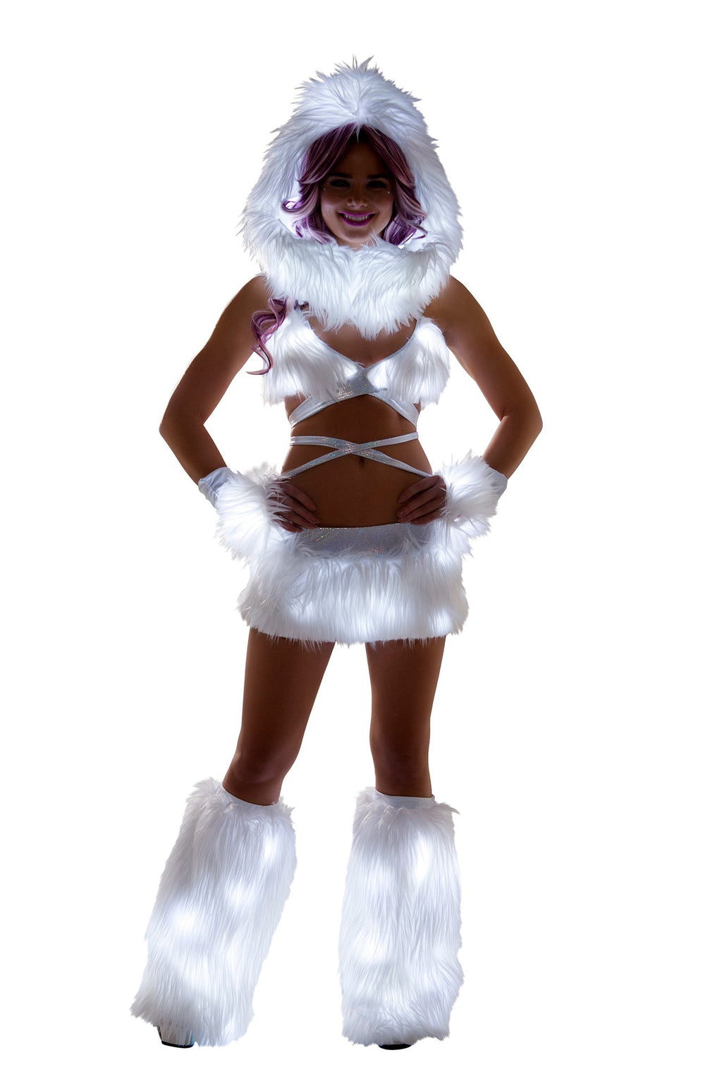 GlowFur Illuminated Light-Up Legwarmers