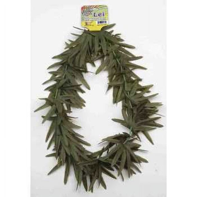 Green Leaf Flower Lei Luau Costume Accessory