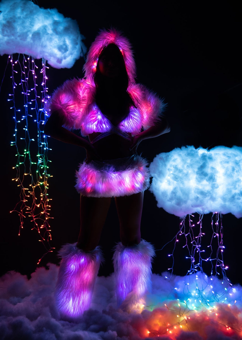 GlowFur Illuminate Light-Up Skirt