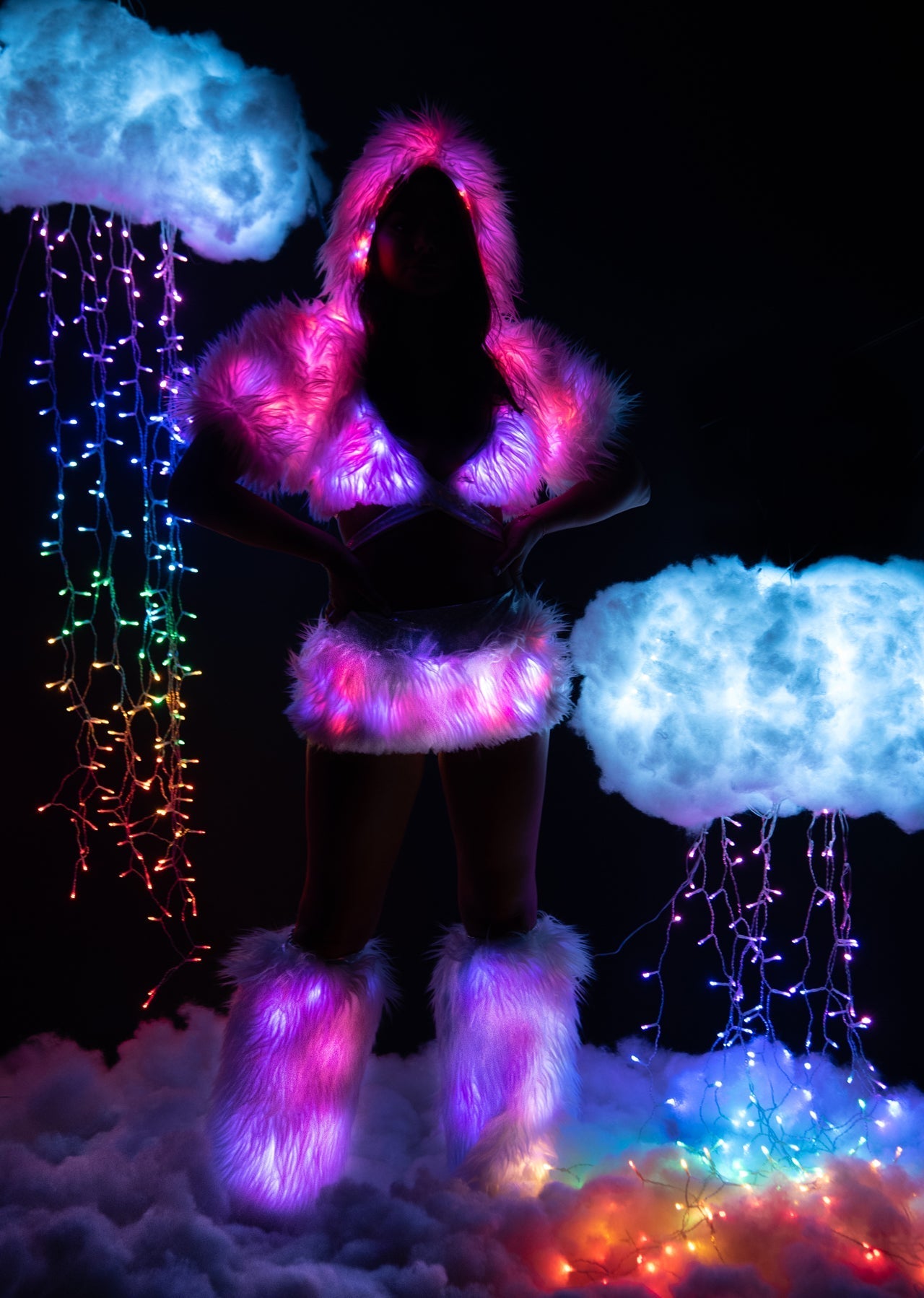 GlowFur Illuminate Light-Up Skirt