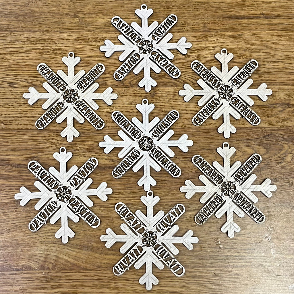 Personalized Snowflake Ornament