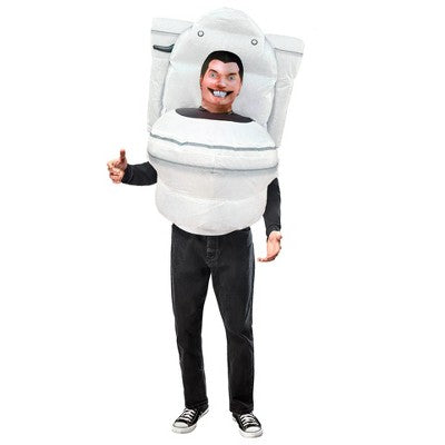 Skibidi Toilet: Adult Inflatable Costume with Mask