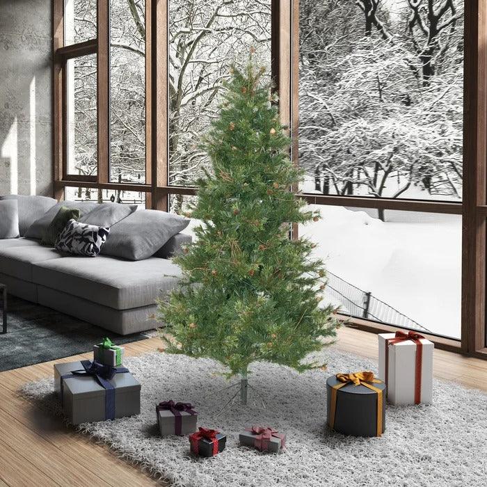 Galarza Mixed Country Pine Unlit Artificial Christmas Tree, 4.5 to 7.5 ft