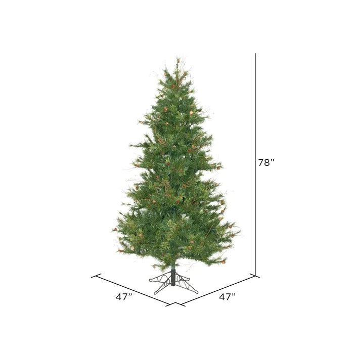 Galarza Mixed Country Pine Unlit Artificial Christmas Tree, 4.5 to 7.5 ft