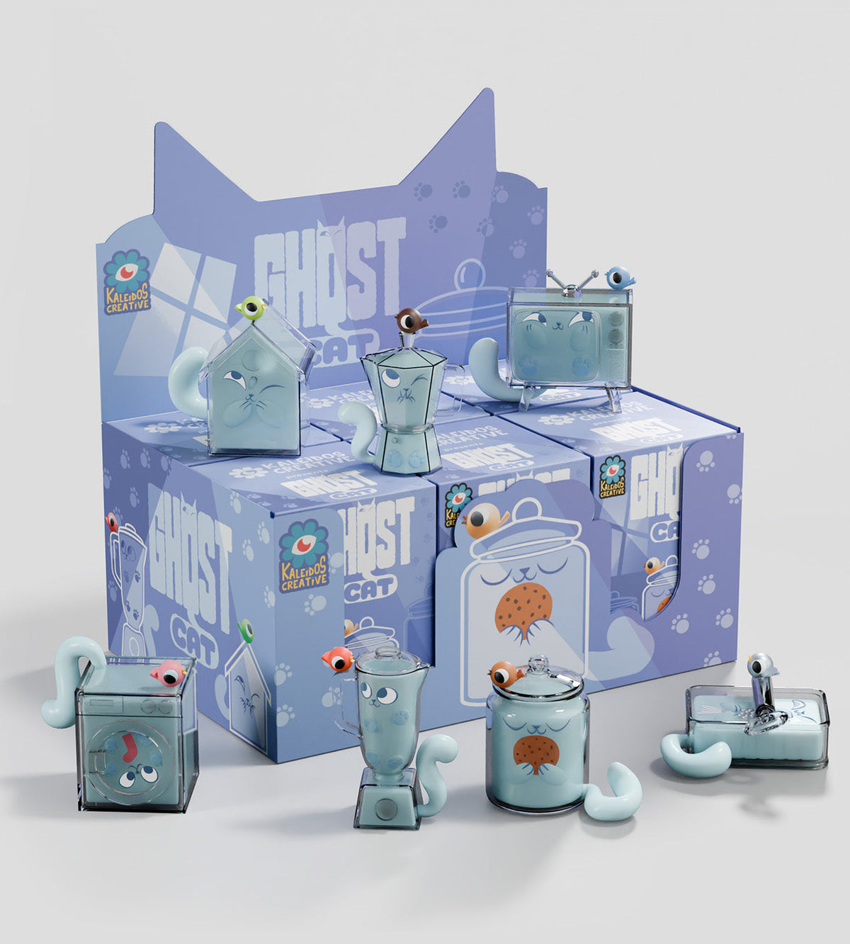Kaleidos Creative: Ghost Cat Blind Box