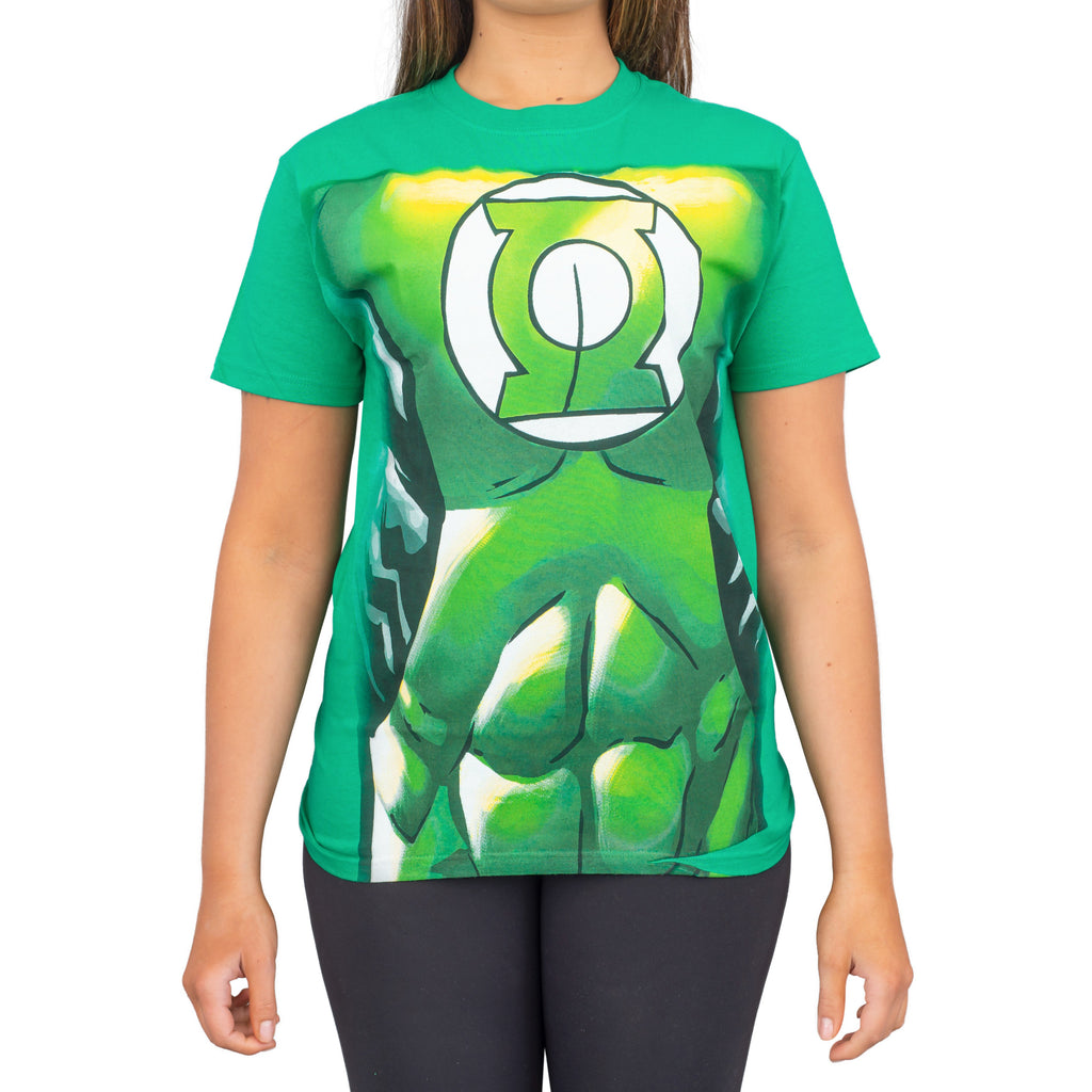 Green Lantern Muscle Adult Unisex Halloween Cosplay Costume Print T-shirt