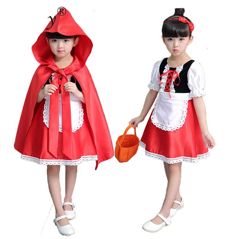 Red Riding Hooded Costume For Kids