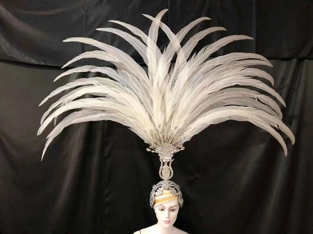 The Stardust Aurora – Premium Feathered Samba Carnival Headdress