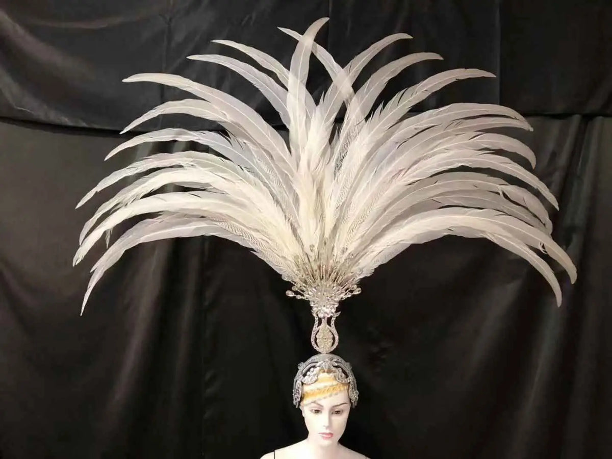 The Stardust Aurora – Premium Feathered Samba Carnival Headdress