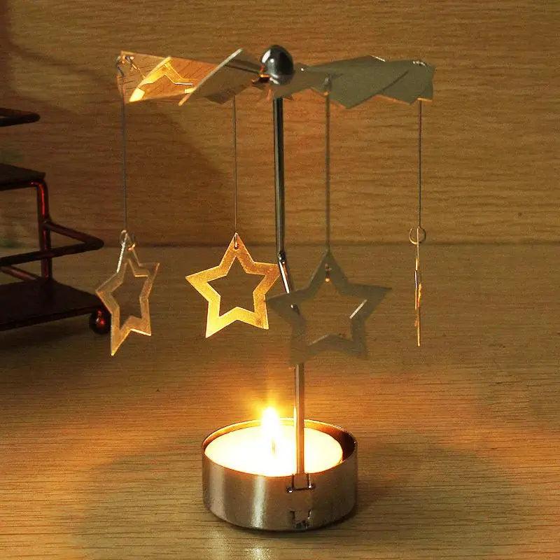 Rotating Christmas Tealight Candle Holder
