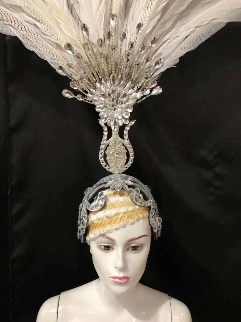 The Stardust Aurora – Premium Feathered Samba Carnival Headdress