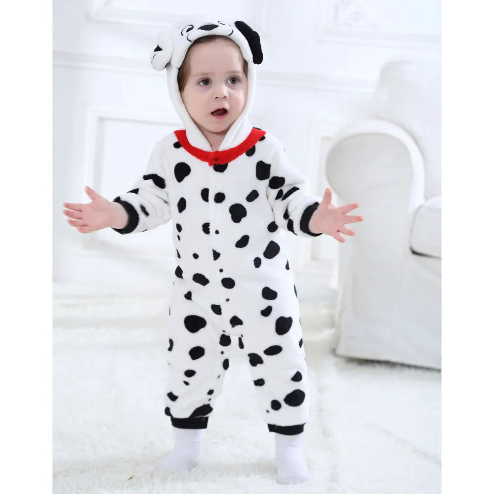 Baby Dalmatian Dog Costume – Kigurumi Flannel Romper