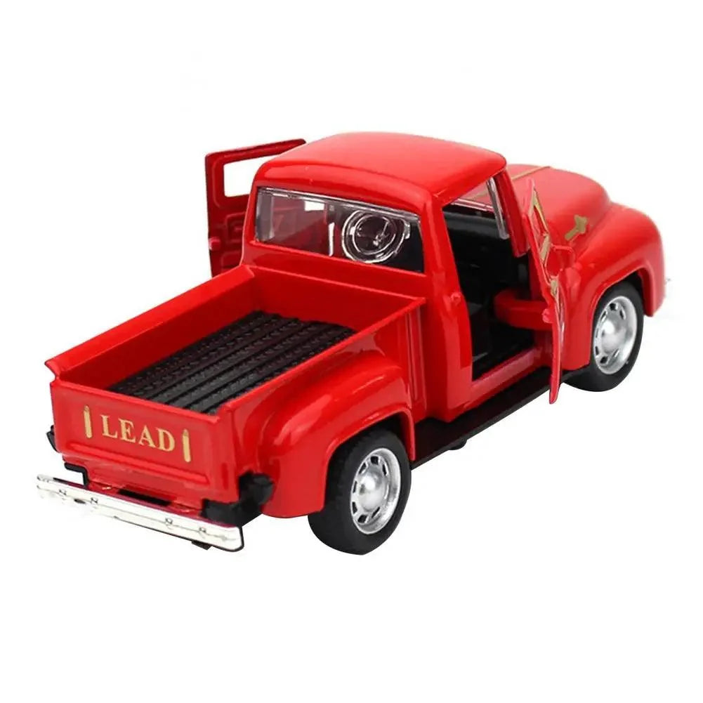 Retro Pickup Truck Christmas Model with Tree