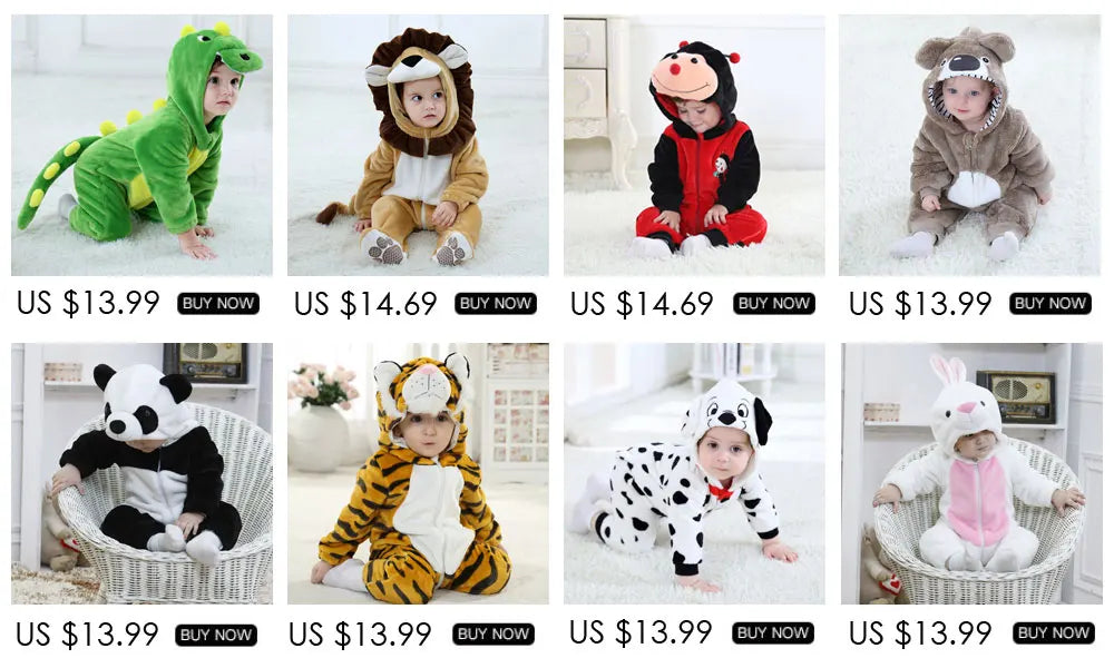 Baby Dalmatian Dog Costume – Kigurumi Flannel Romper